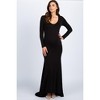 PinkBlush Black Long Sleeve Photoshoot Maternity Gown/Dress - 4 of 4