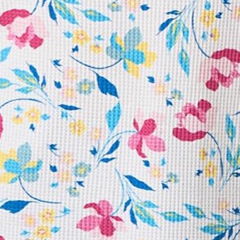 white multi dancing floral