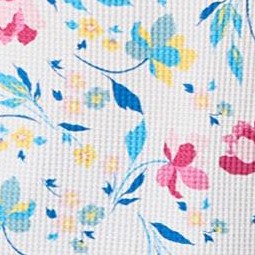white multi dancing floral