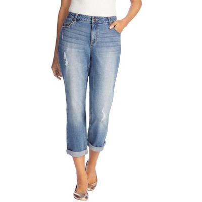 Woman Within Women's Plus Size Tall Girlfriend Stretch Denim Jean