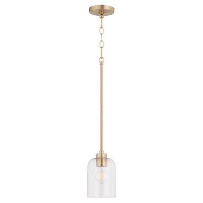 Quorum Lighting Tribute 1 - Light Pendant in  Aged Brass