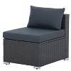 NicBex 7 Piece Outdoor PE Wicker Furniture Set with Tempered Glass Top Coffee Table,Patio Sectional Sofa Couch with 2 Pillows - 4 of 4