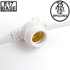 Novelty Lights Globe Outdoor String Lights with 25 In-Line Sockets White Wire 25 Feet - 2 of 4