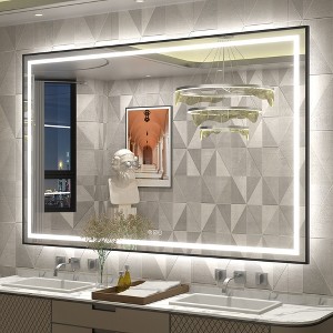 Apmir Super Bright Front & Back LED Lighted Anti-Fog Aluminum Alloy Framed Tempered Glass Bathroom/Vanity Mirror with ETL & 3-Year Warranty - 1 of 4