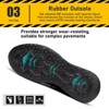 Furuian Steel Toe Sneakers for Men Women Safety Shoes Comfortable Slip on Work Shoes Black - 4 of 4