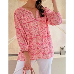 Women's Lili Print Blouse - Sigrid Olsen - 1 of 2
