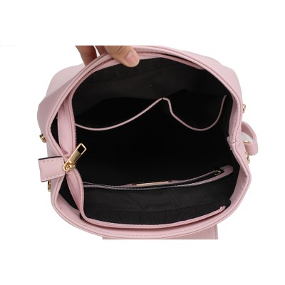 MKF Collection Convertible Backpack with Adjustable Straps, Ingrid | MKF Collection by Mia K - Pink — фото 7