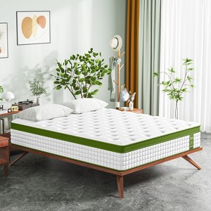 Vynxaria Harmony 12" Hybrid Pocket Spring Mattresses - King/Queen/Full Sizes - 1 of 4