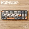 RISOKEYS 100 Keys Mechanical Keyboard Wired Backlight Keyboard Customized E-sports Office Game Computer Keyboard Metal Panel (Black, red bearings) - 3 of 4