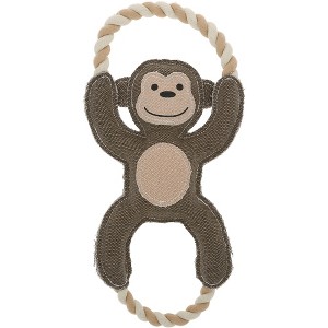 Pavilion Gift Company - Wild - 14" Canvas Dog Toy on Rope - Pet Toy - 1 of 4