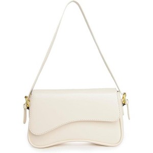 Generic PU Leather Tote Bag for Women with 2 Removable Straps and Zipper Closure - 1 of 4