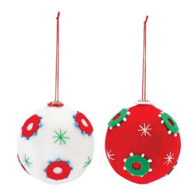 Melrose Fabric Ball Ornament (Set of 12)