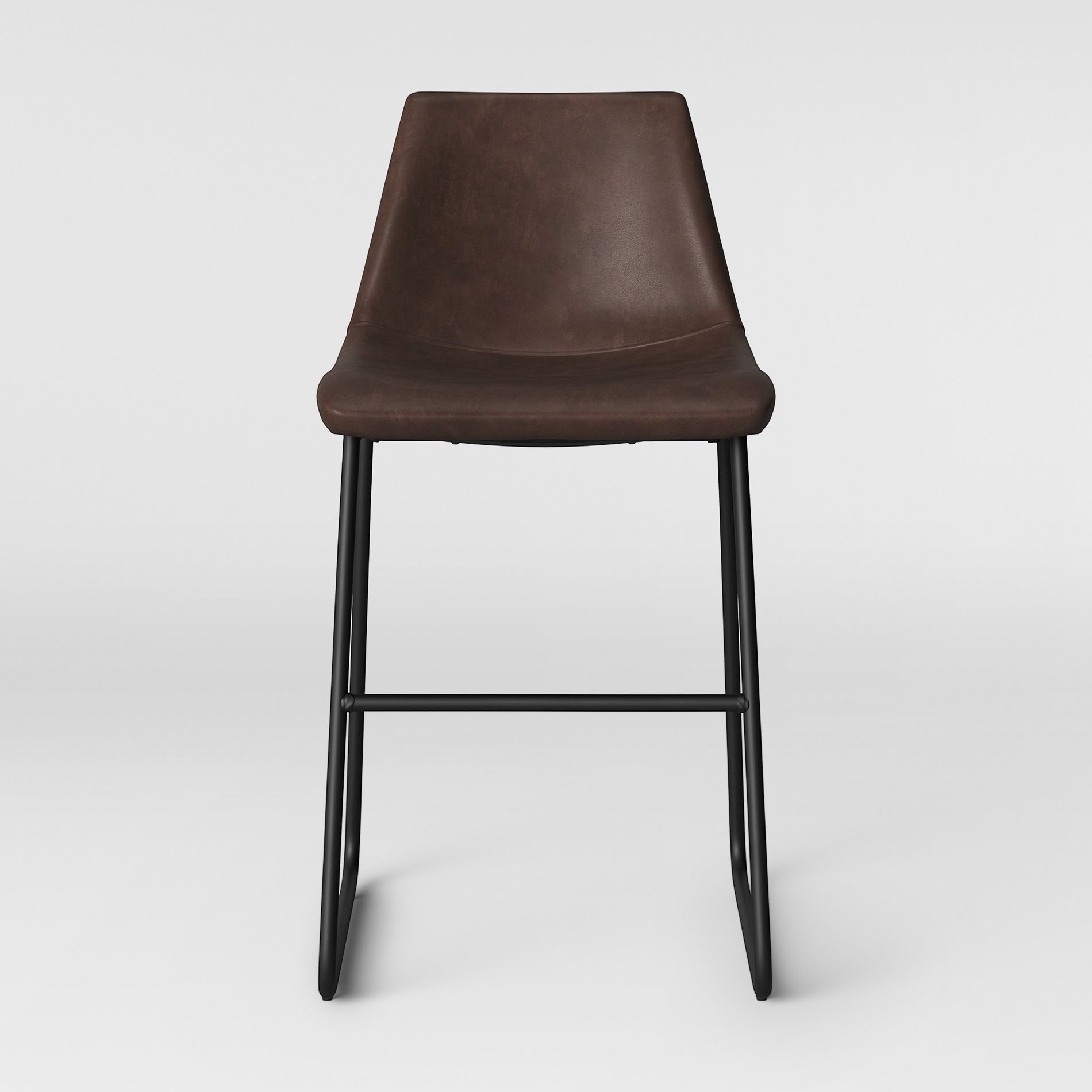 24" Bowden Faux Leather Counter Height Barstool with Footrest - Threshold™