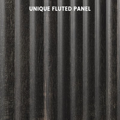 Jojoka Fluted Sideboard Buffet Cabinet with Storage, 2 Door Kitchen Storage Cabinet, Coffee Bar