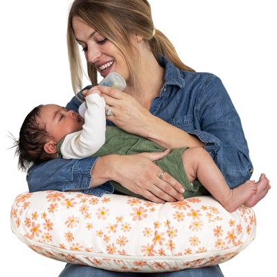 Image of Boppy Nursing Pillow - Soft Pink Daisies