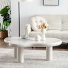Cloud Coffee Table Modern Coffee Table Easy Assembly Coffee Table for Living Room - 2 of 4