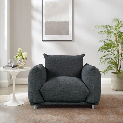NicBex Couches for Living Room 42" Single Sofa Accent Chair Fabric Cotton Linen Chair Modern Upholstered 1-seater Sofa Couch for Apartment