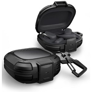 Dexnor for Shokz OpenFit 2 Case with Drop-Proof Lock, Shockproof Rugged Bumper Cases Protective Cover with Carabiner & Keyring & Cleaner Kit - 1 of 1