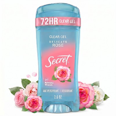 Secret Fresh Clear Gel Antiperspirant & Deodorant - Delicate Rose - 2.6oz: Under Arm, Paraben-Free