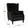 Mid-Century Modern Wingback Recliner Chair, Upholstered Lounge Chair for Living Room or Reading Corner - The Pop Home - 4 of 4
