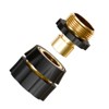Infurnic Hose Valves and Connectors Quick Connect Hose Fittings Male/Female Set, 3/4 Inch Aluminum Garden Hose Fitting Water Hose Connector (4 Set) - 2 of 4