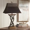Pacific Coast Lighting Montana Reflections 31" Tall Tree Branch Large Rustic Western End Table Lamp Bronze Wood Finish Single Living Room Bedroom - 2 of 3