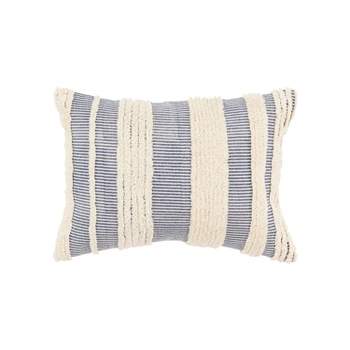 14"x20" Oversize Modern Farmhouse Lumbar Throw Pillow Cover - Rizzy Home