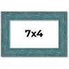 PosterPalooza | Photo Size Simple Blue Picture Frame - UV Acrylic, Foam Board Backing, Hanging Hardware - 2 of 4