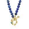 Ross-Simons Lapis Bead Toggle Necklace With London Blue Topaz in 18kt Gold Over Sterling - 2 of 3