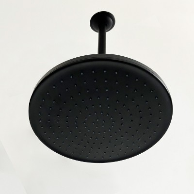 DOMETOUR High Pressure Rain Shower Head - Luxury Modern Look - Tool-less 1-Min Install - Adjustable Replacement for Bathroom Shower Heads