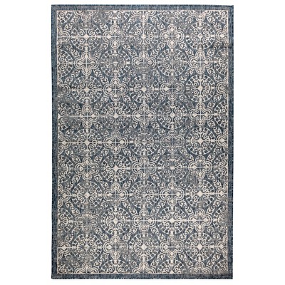 Liora Manne Carmel  Indoor/Outdoor Rug  Navy..