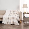 Cozy Buffalo Check Plush with Shearling Reverse Bed Blanket - Isla Jade - 4 of 4