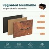 FONTOI Dressers 5 Drawer Fabric Tall Dresser Tower Closet Storage Clothes Chest of Drawers for Bedroom Nursery, Brown, 11.8"*39.4"*20.9" - 4 of 4