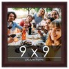 PosterPalooza | Square Linear Brown Picture Frame - UV Acrylic, Foam Board Backing, Hanging Hardware - 2 of 4