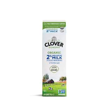 Clover Organic Farms 2% Milk - 1qt