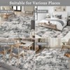 Modern Abstract Area Rugs Washable , Soft Large Bedroom Rug - 4 of 4
