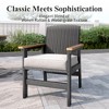Captiva Designs 7pc Patio Furniture Set with Rectangle Table and Arm Chairs - 4 of 4