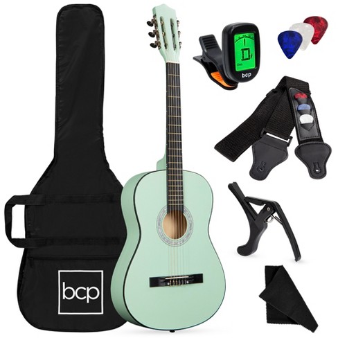 Learner deals acoustic guitar