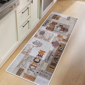 SussexHome Indoor Non Skid Cotton Washable Kitchen Runner Rug - 20" x 59" - 1 of 4