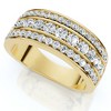 Pompeii3 1Ct Men's Diamond Wedding Anniversary Ring 10k Gold Lab Created - 3 of 4