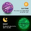 KUYOTQ Glow in The Dark Glowing Basketball Composite Leather Luminous Size 7 Basketball 29.5" Gift for Men Women in&Outdoor Night Game(Deflated) - 3 of 4