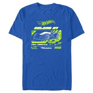 Mens Hot Wheels Celero GT Full Throttle T Shirt - Royal Blue - Small ...