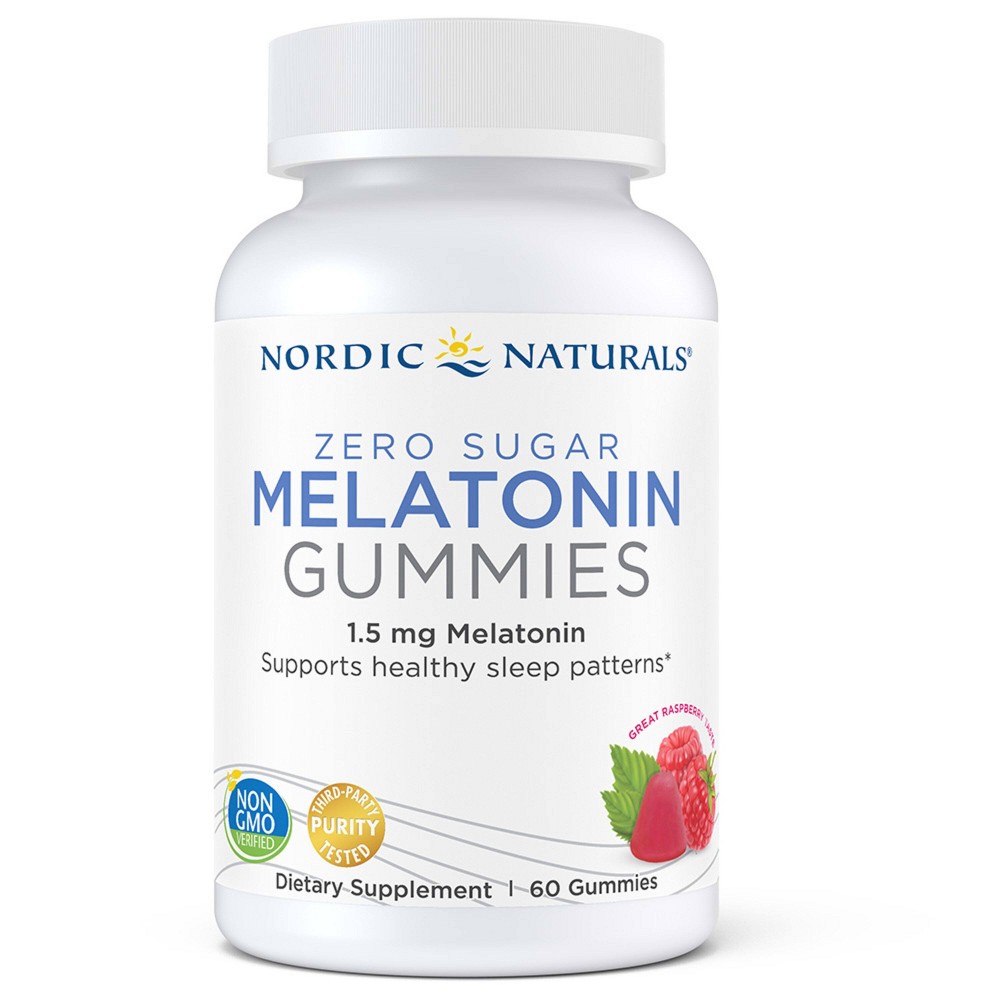 Photos - Vitamins & Minerals Nordic Naturals Zero Sugar Melatonin Vegan Gummies - 60ct 