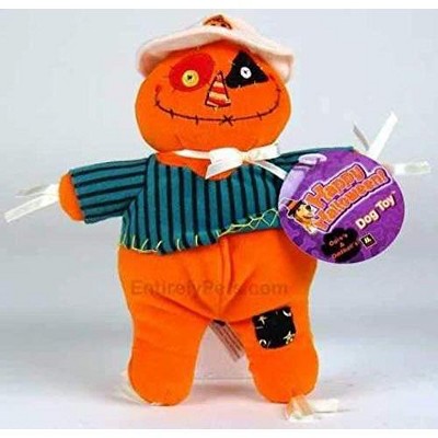 Multipet Ogres Oddballs Scarecrow Dog Toy - A scarecrow dog toy featuring ogres and oddballs, sure to pique your dog's curiosity.