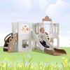 5 in 1 Toddler Slide and Swing Set, Kids Playground Climber Slide Playset with Drawing Whiteboard, Slide, Swing, Storge Space, Climber,Easy Assemble - 2 of 4