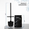 Creative Scents Toilet Brush and Holder Set (Marble Look) - 4 of 4
