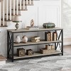 Long Console Table, 3-Tier Entryway Table with Storage Shelves, Rectangular Sofa Table for Entryway, Industrial Entry Table for Entrance - 4 of 4