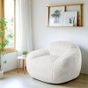LIKEPAY Oversize Faux Rabbit Fur Single Bean Bag Sofa with Arms for Living Room, Bedroom, Gaming room - 2 of 4
