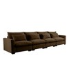 157.5" Corduroy Cloud Modular Sectional Sofa with Deep Seat - 4 of 4