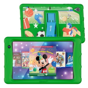 Contixo K80A 8-inch Kids Tablet, With Android 13, 32GB, Disney eBooks, Educator Academy Learning Apps, Parental Controls Kid-Proof Case For Boys-Green - 1 of 4